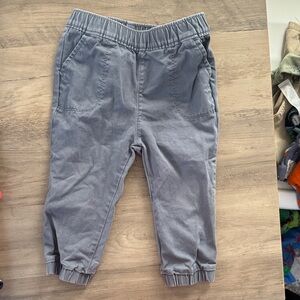 Old Navy Boys Gray Elastic-Waist khaki Jogger Pants